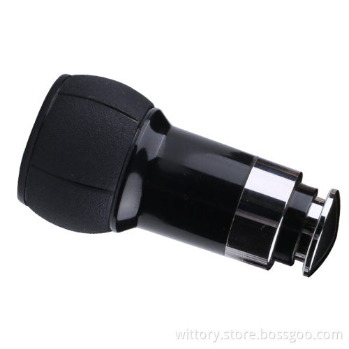 Black Leather Grain Smart Car Charger